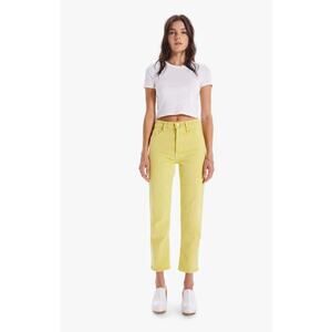MOTHER The Tomcat Citron High Rise Straight Leg Denim Jeans Size 25
